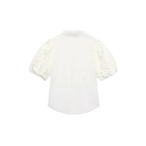 Mint Velvet White Organza Puff Sleeve Shirt